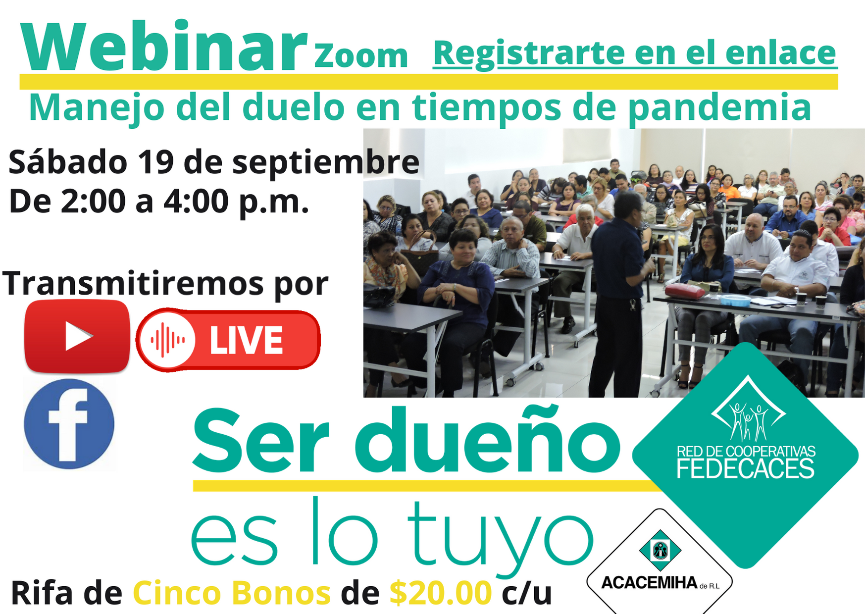 Manejo del Duelo en Tiempos de Pandemia Webinar Gratuito